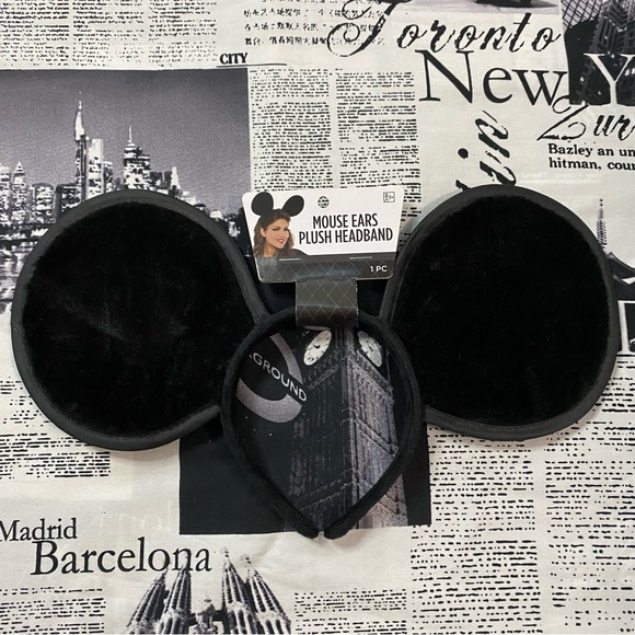 Suit Yourself Costume Co mickey mouse ears plush headband 2pc set nwt adult kids - Picture 2 of 6